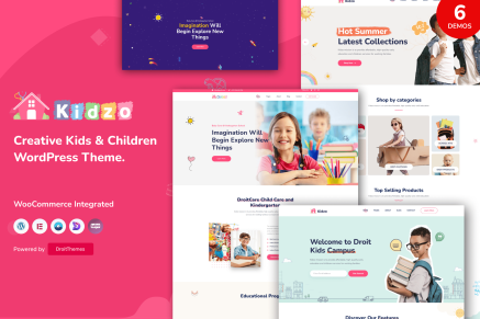Kidzo – Kids & Kindergarten WordPress Theme