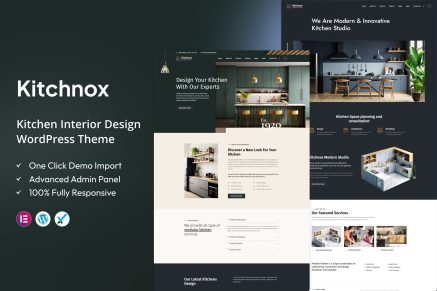 Kitchnox – Kitchen Interior Design WordPress Theme