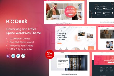 Kodesk – Coworking & Office Space WordPress Theme