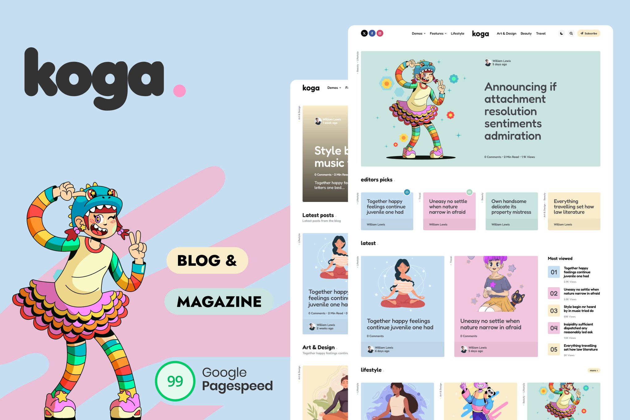 Koga – Blog & Magazine WordPress Theme