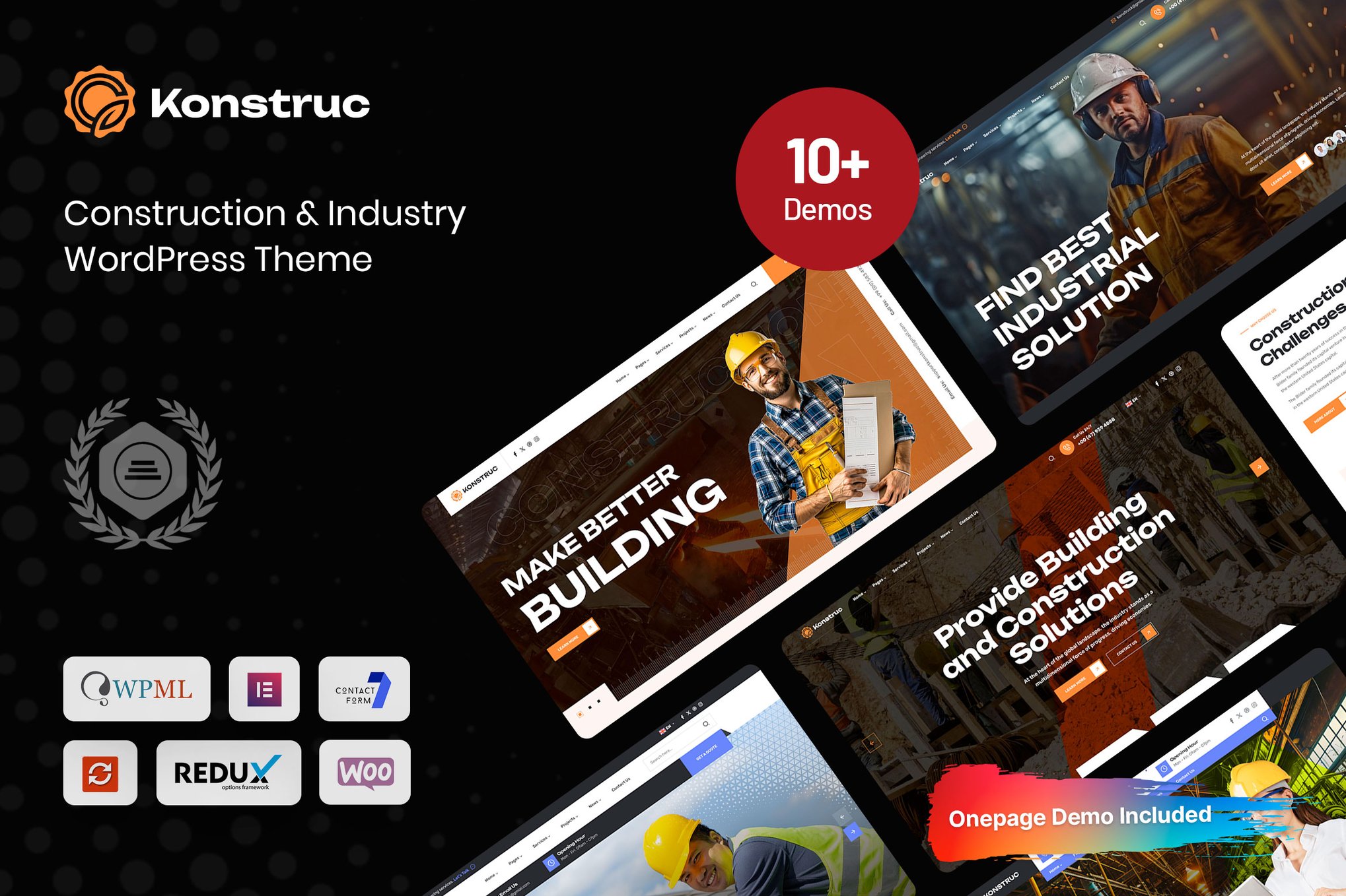 Konstruc – Construction & Industry WordPress Theme