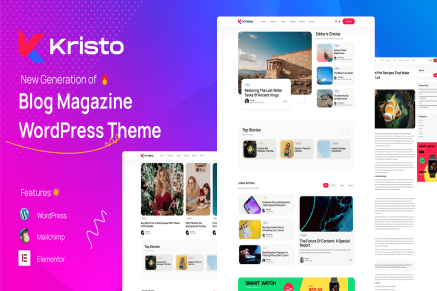 Kristo – Modern Magazine WordPress Theme