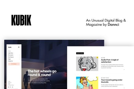 Kubik – An Unusual Digital Blog & Magazine WP Theme