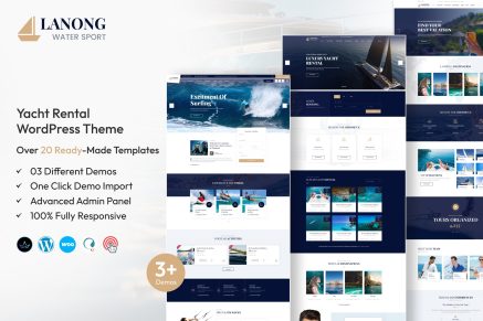 Lanong – Yacht Rental WordPress Theme