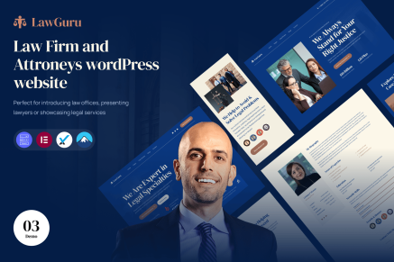 LawGuru – Law Firm and Attorney WordPress Theme