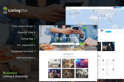 Listingstar – Directory & Listings HTML Template