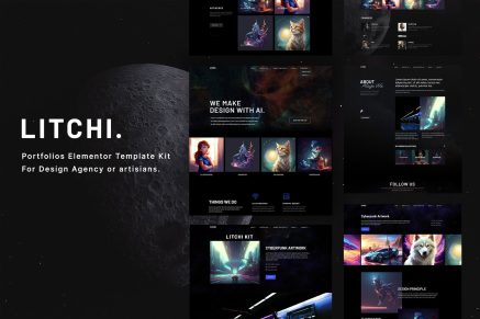 Litchi – Designer Artworks Elementor Portfolio Template Kit