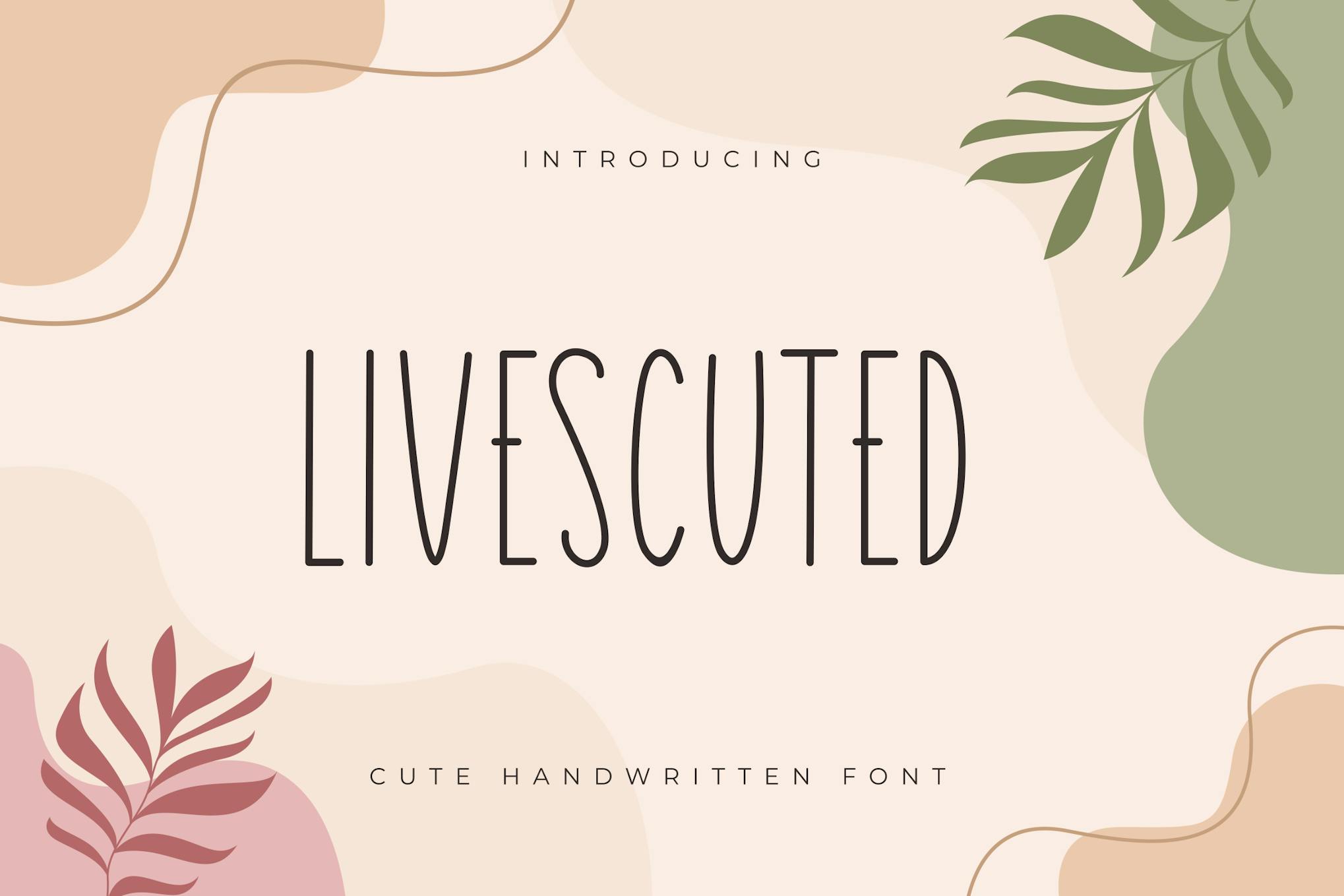 Livescuted Font