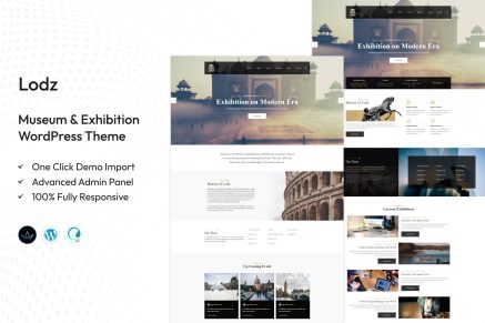 Lodz – Museum & Exhibition WordPress Theme