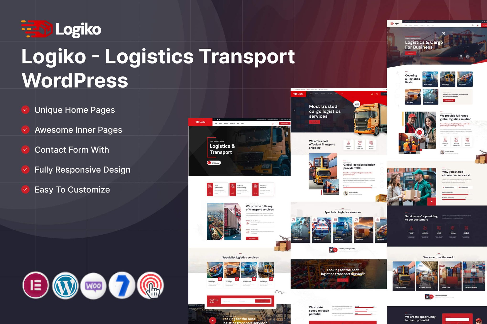 Logiko – Logistics Transport WordPress