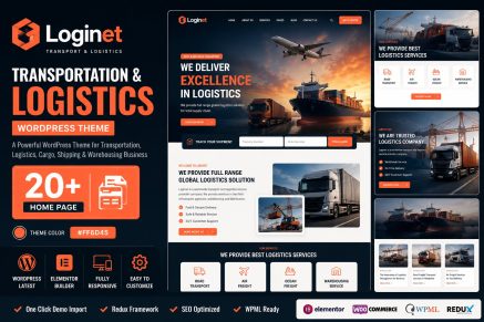 Loginet – Transportation & Logistics WordPress The
