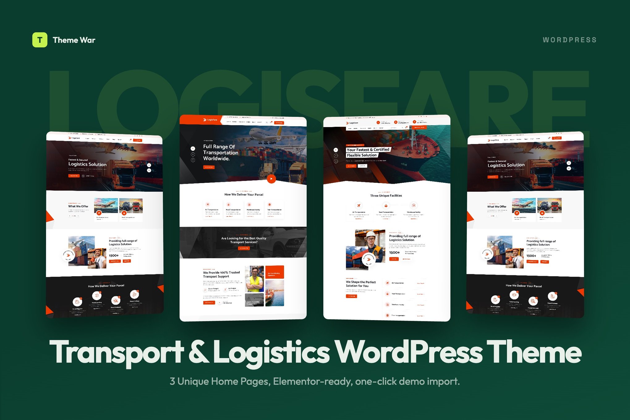 LogisFare – Transport & Logistics WordPress Theme
