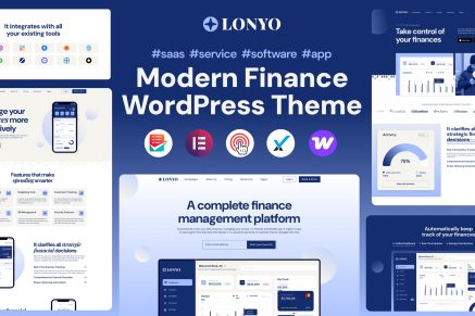 Lonyo – Software, SaaS & Startup WordPress Theme