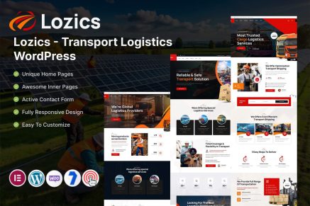 Lozics – Transport Logistics WordPress Theme