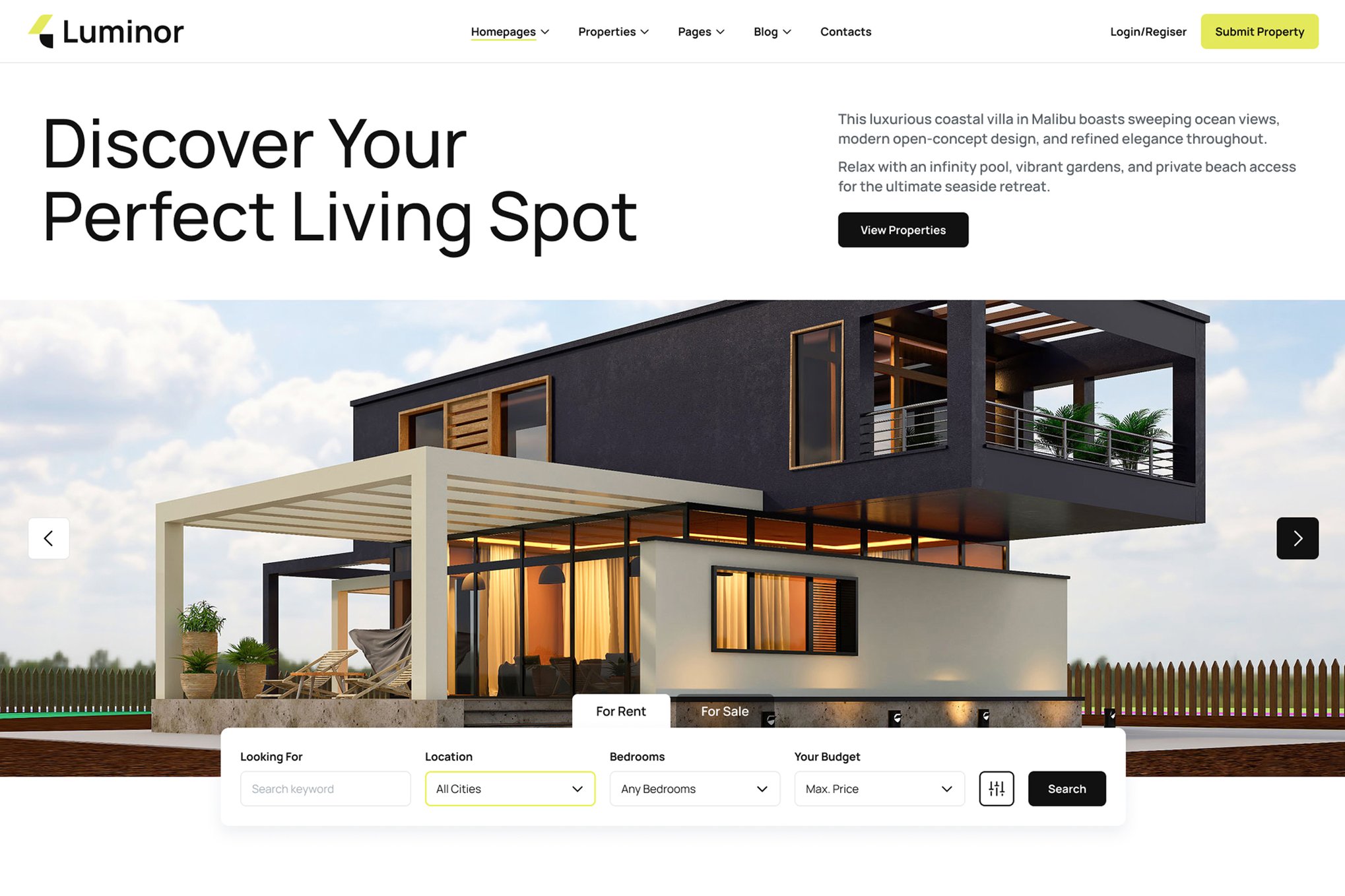 Luminor – Real Estate WordPress Theme