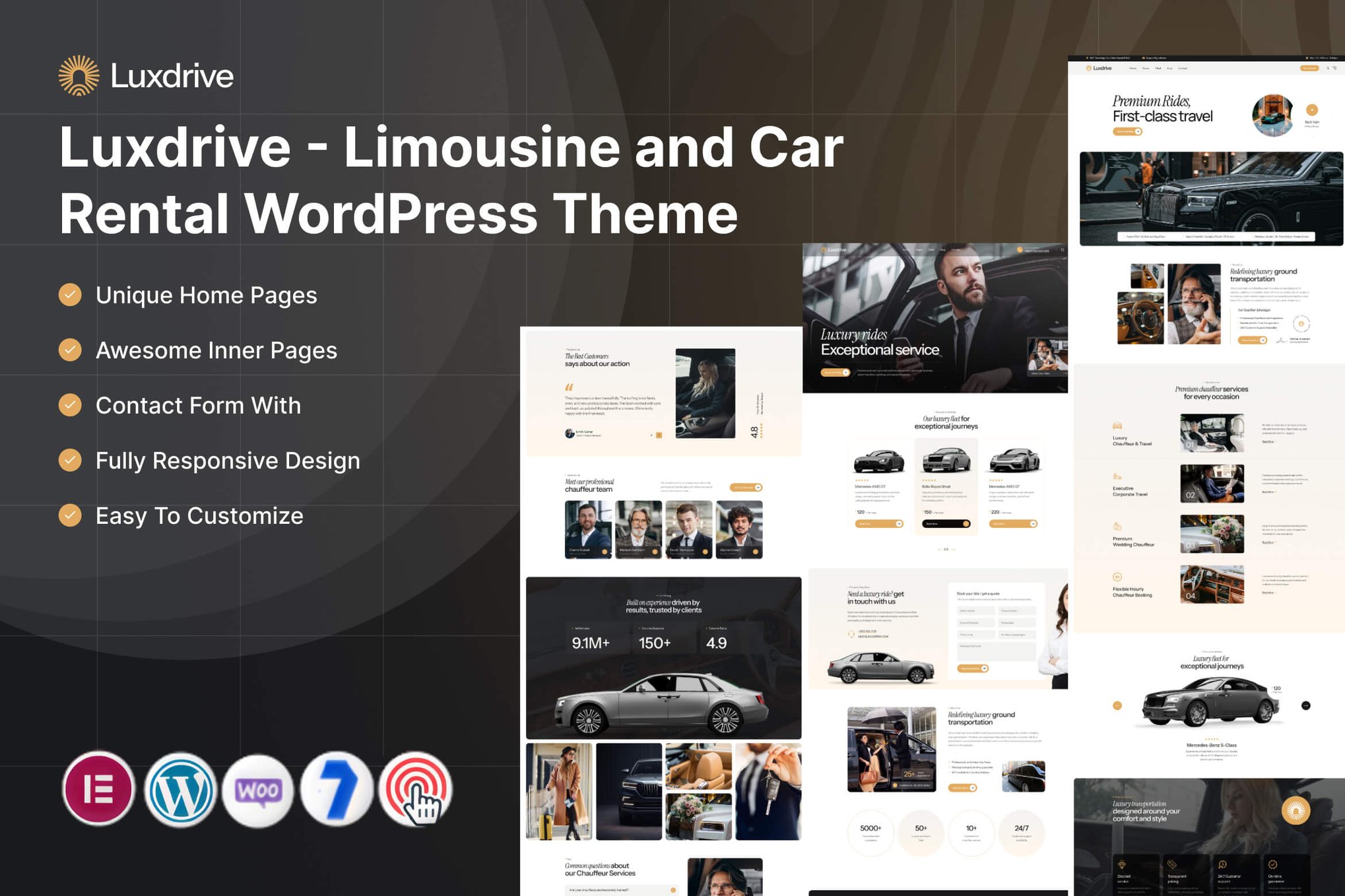 Luxdrive – Limousine & Car Rental WordPress Theme