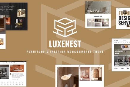 LuxeNest – Furniture & Interior WooCommerce WordPress
