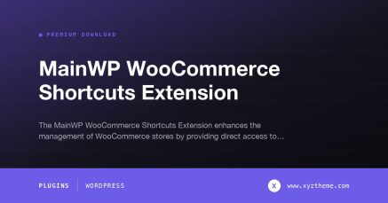 MainWP WooCommerce Shortcuts Extension