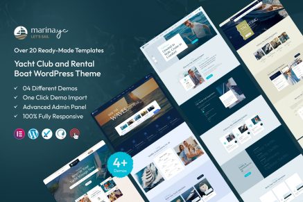 Marina – Yacht Club & Rental Boat WordPress Theme