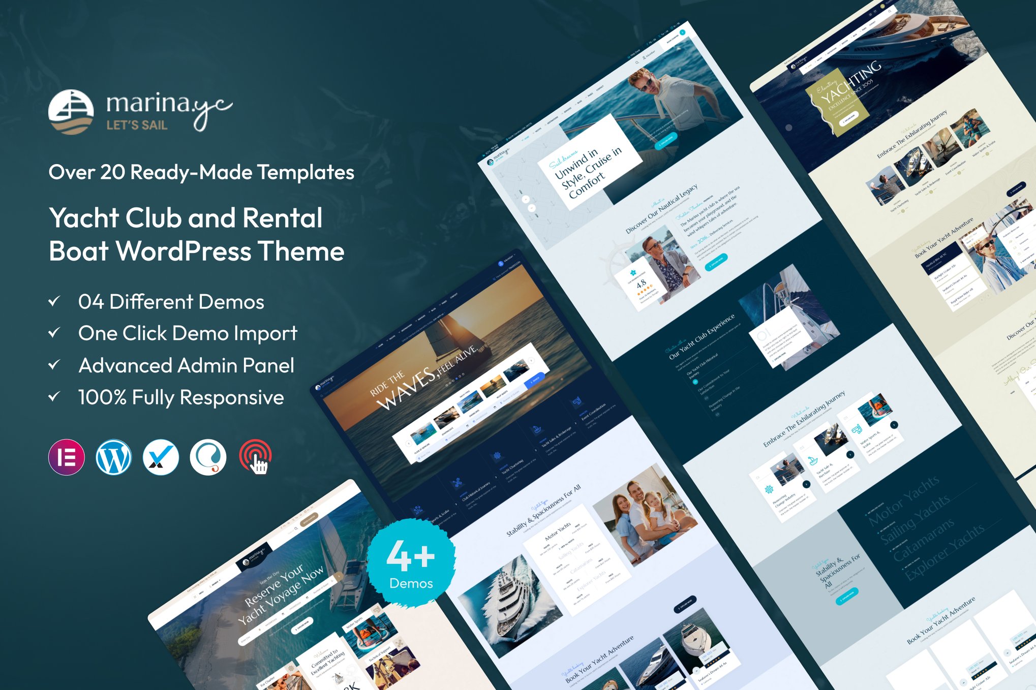 Marina – Yacht Club & Rental Boat WordPress Theme