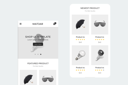 Matjar – Minimalist UI eCommerce Mobile Template