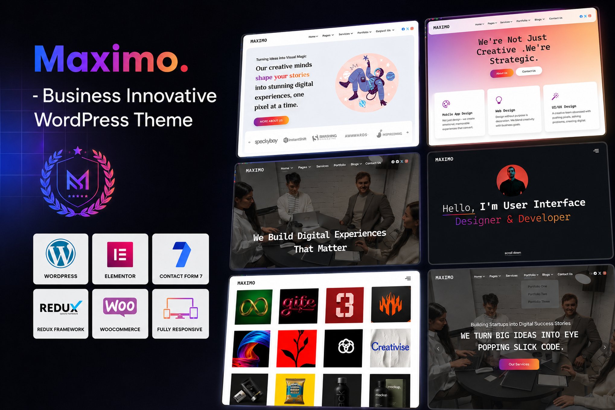 Maximo – Business Innovative WordPress Theme