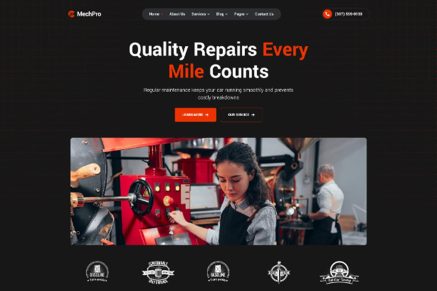 Mechpro – Car Service & Repair WordPress Theme