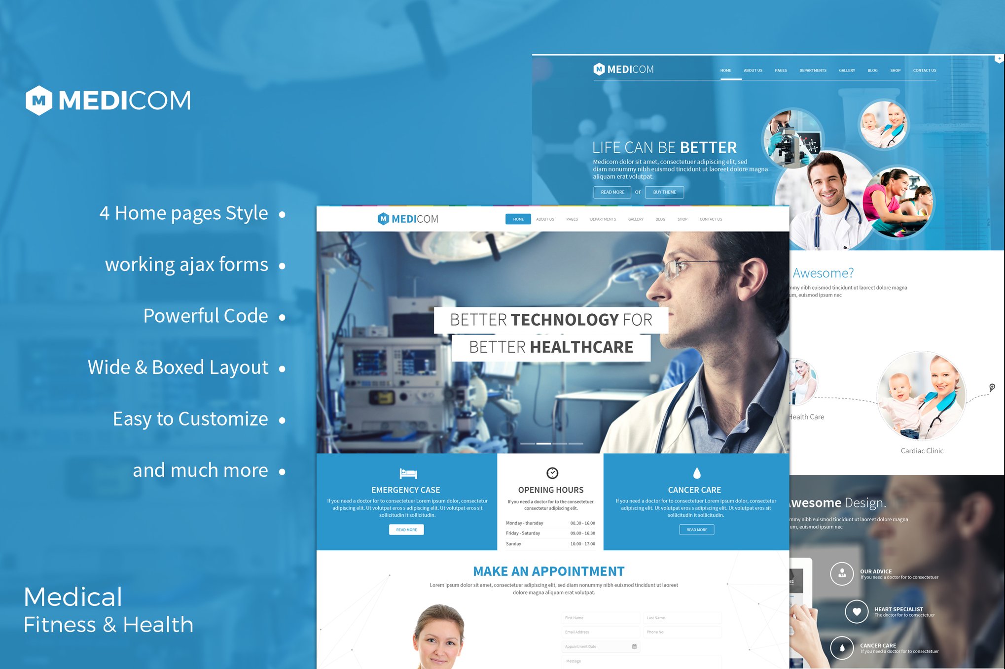 Medicom – Medical & Health Template