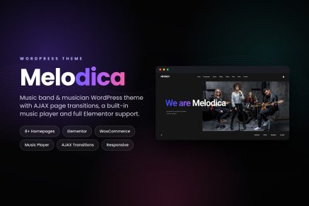 Melodica – Music Band & Musician WordPress Theme