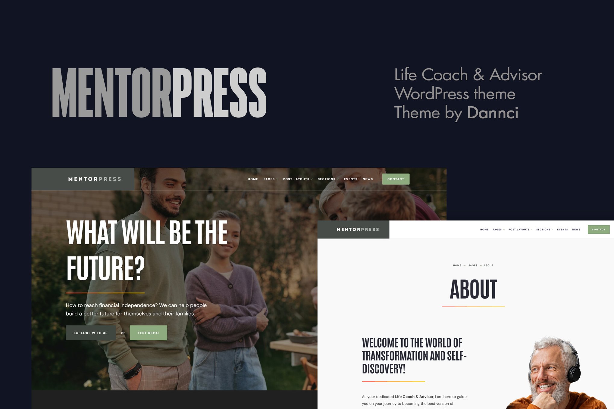 MentorPress – Life Coach & Advisor WordPress theme