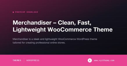 Merchandiser – Clean, Fast, Lightweight WooCommerce Theme