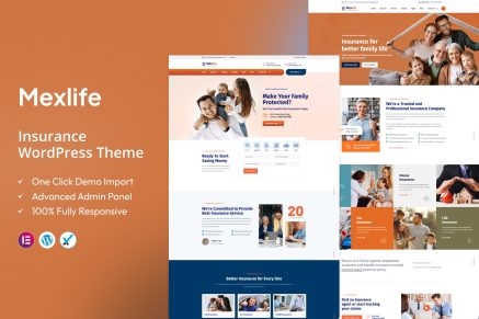 Mexlife – Insurance WordPress Theme for Agencies