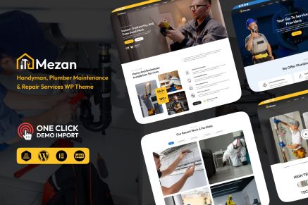 Mezon – Plumber, Handyman Services WordPress Theme