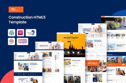 Miiler – Construction WordPress Theme