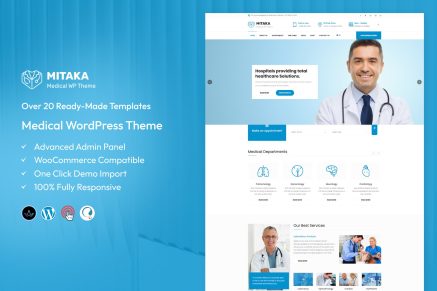 Mitaka – Medical WordPress Theme