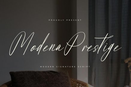 Modena Prestige Modern Signature Script
