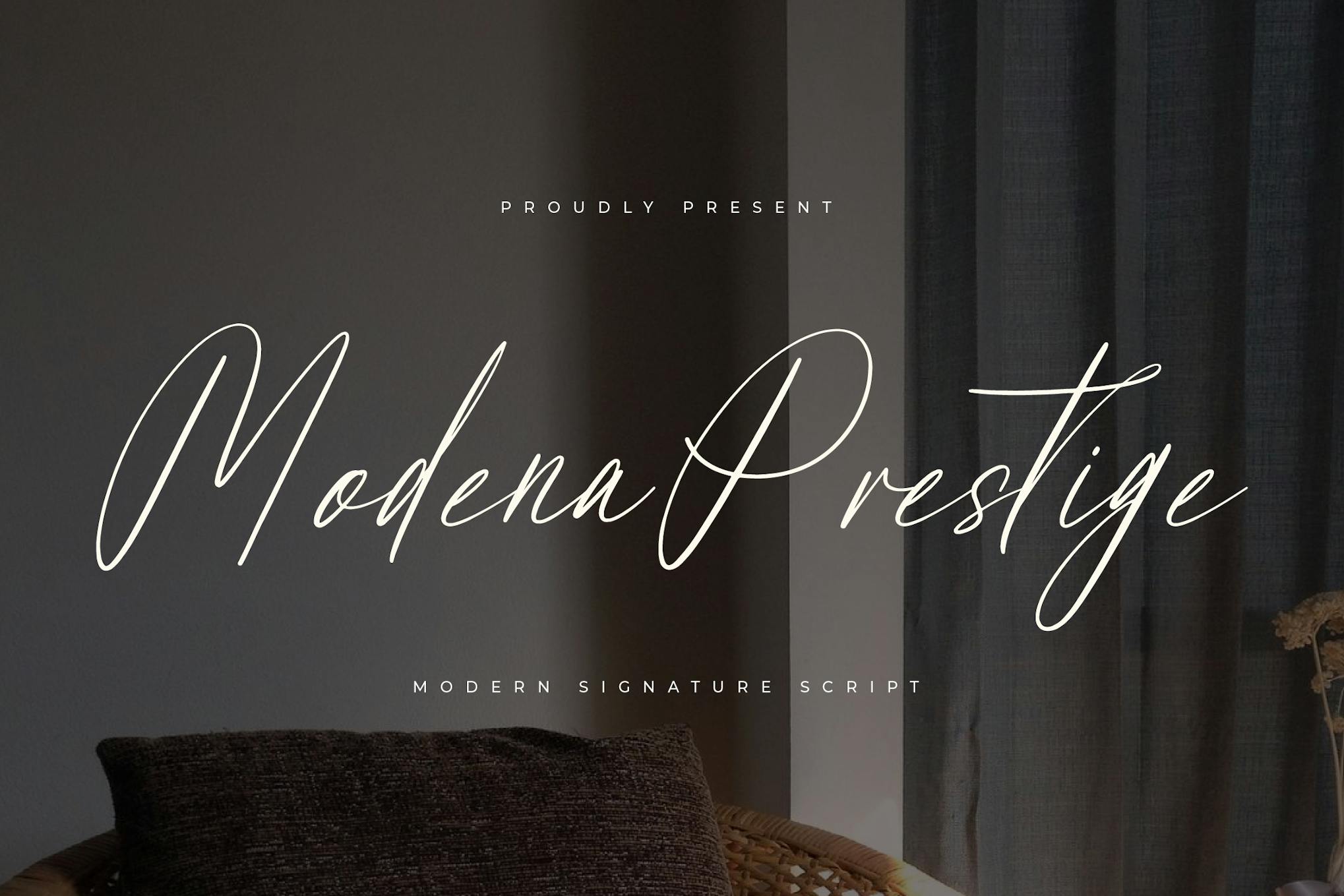 Modena Prestige Modern Signature Script