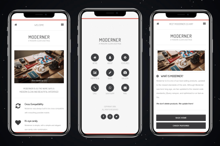 Moderner Mobile | Mobile Template & Google AMP