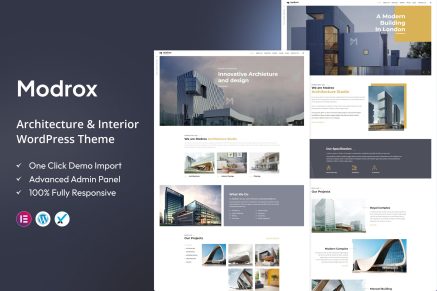Modrox : Architecture And Interior WordPress Theme
