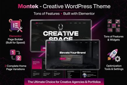 Montek – Creative Wordpress Theme