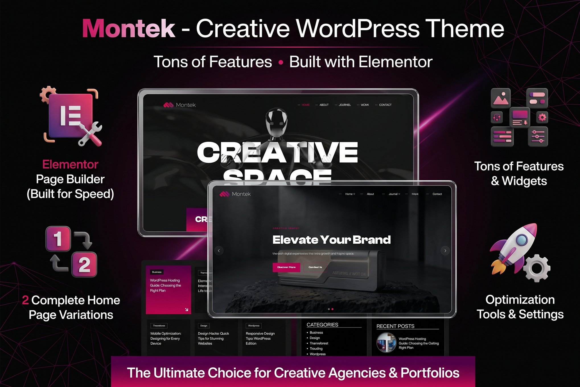 Montek – Creative Wordpress Theme