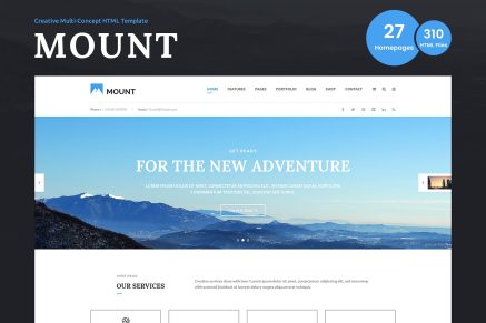 Mount – Multi-purpose Business HTML Template
