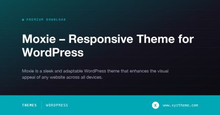 Moxie – Responsive Theme for WordPress
