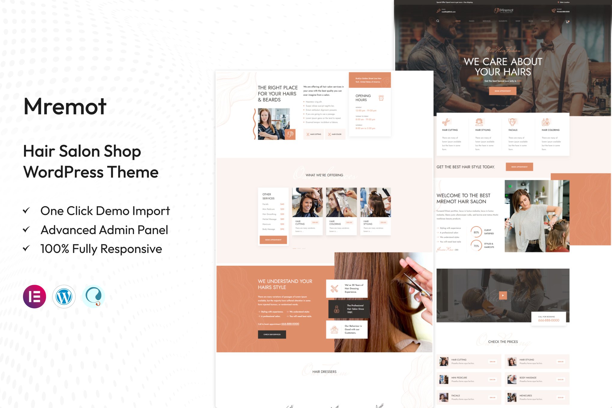 Mremot – Hair Salon Shop WordPress Theme