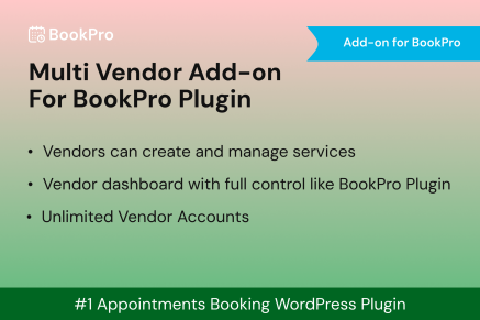 Multi Vendor Add - on for BookPro Plugin WordPress