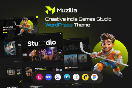 Muzilla – Creative Game Studios WordPress Theme