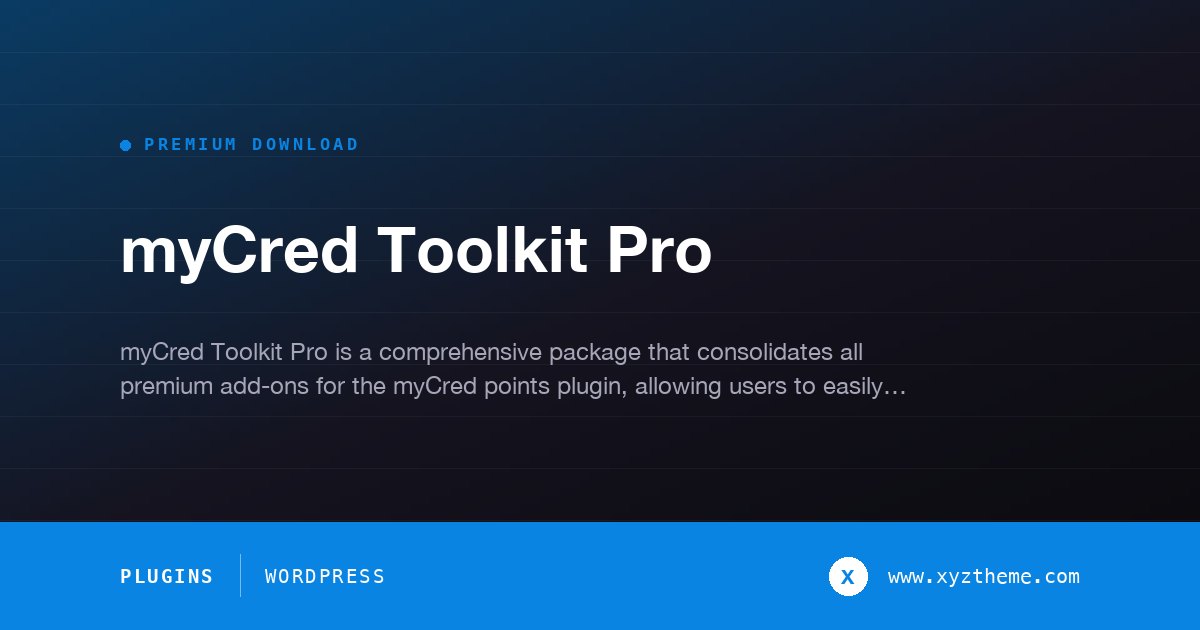 myCred Toolkit Pro