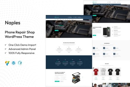 Naples – Phone Repair Shop WordPress Theme