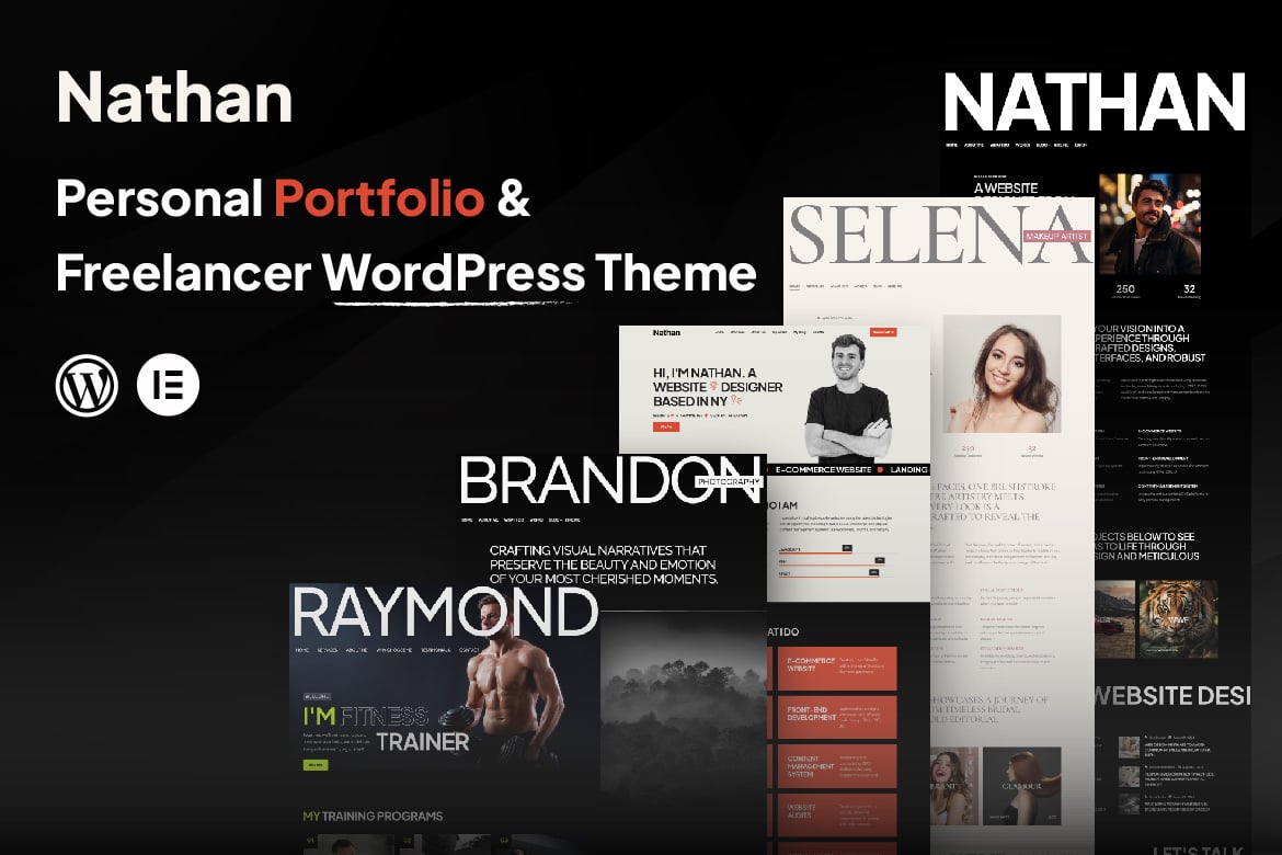 Nathan – Personal Portfolio WordPress Theme