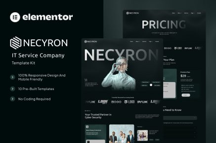 Necyron- IT Service Company Elementor Template Kit